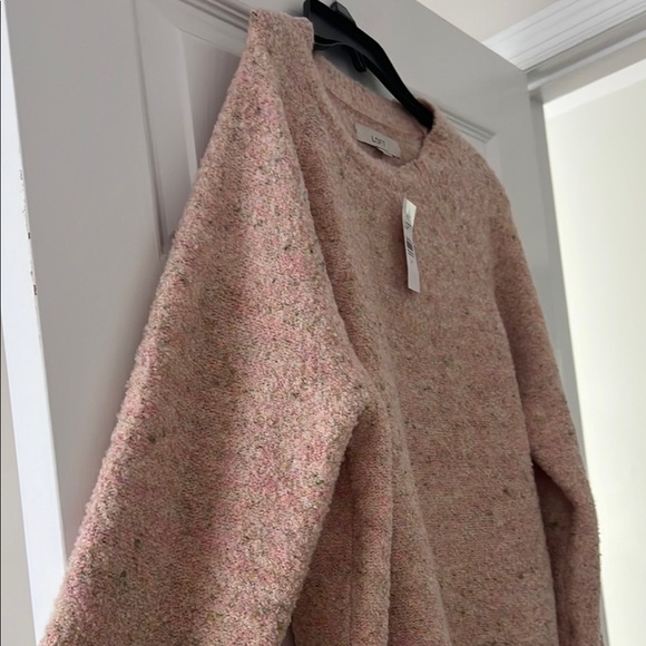 LOFT Soft Pink Crew Neck Sweater - Picture 4 of 9